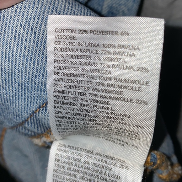 DIVIDED Denim/Sweatshirt Jacket, Women’s, Pockets, Casual, Good Condition, Used. - Picture 5 of 5